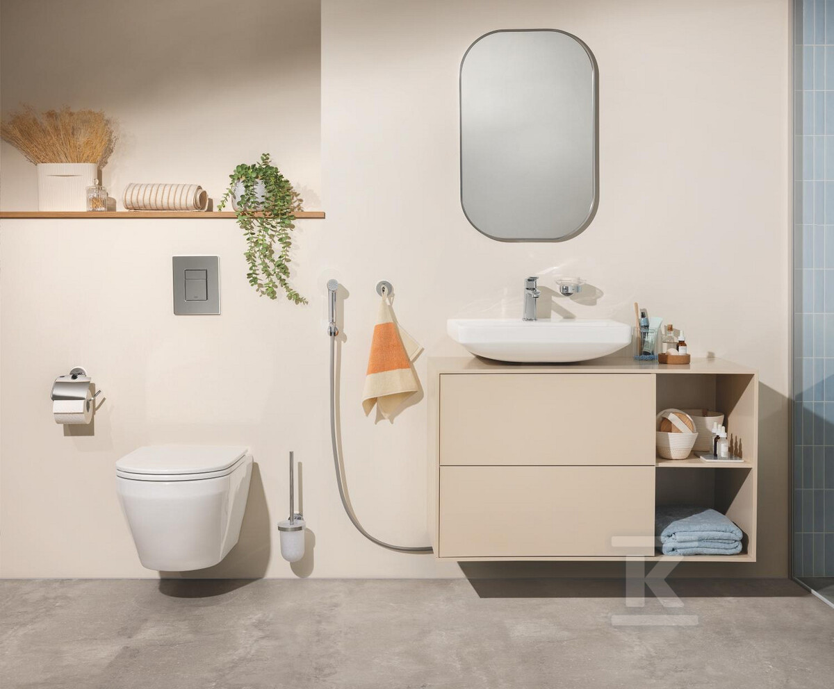 Lavabo sospeso 55 cm, con troppo pieno, - 102430SH00