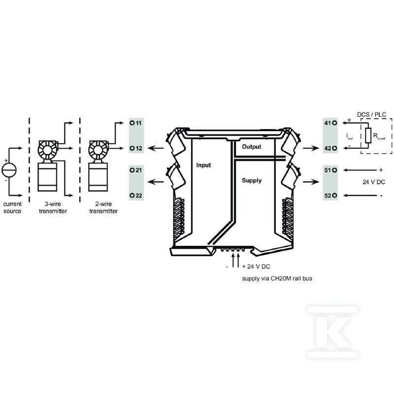 Konwerter sygnału / separator, Wejście - 1537750000