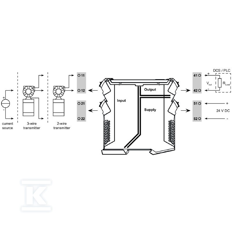 Konwerter sygnału / separator, Wejście - 1540010000