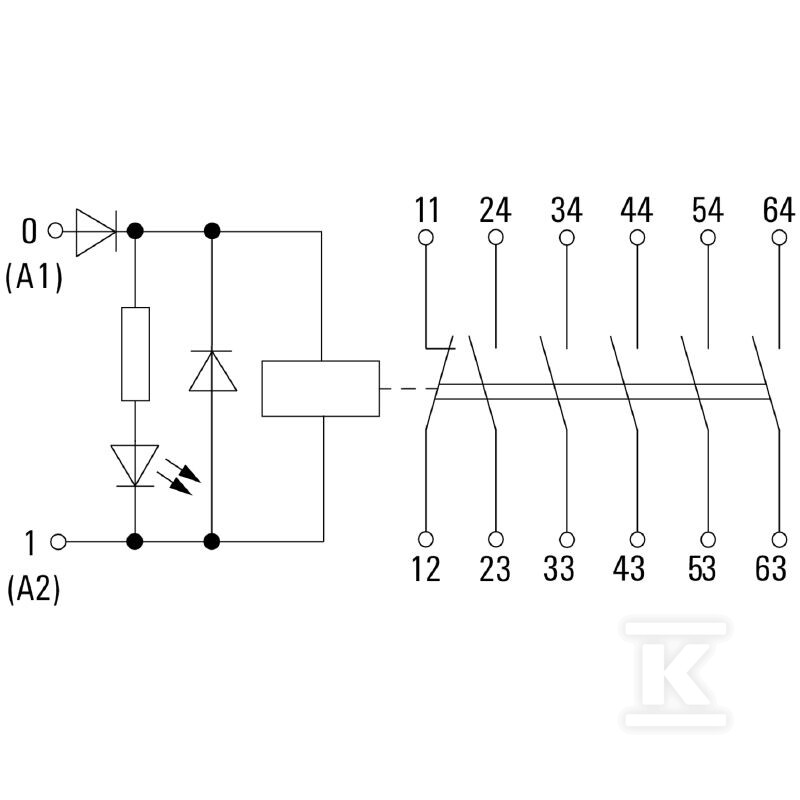 Moduł przekaźnikowy, 24 V DC ±10 %, - 2860020000