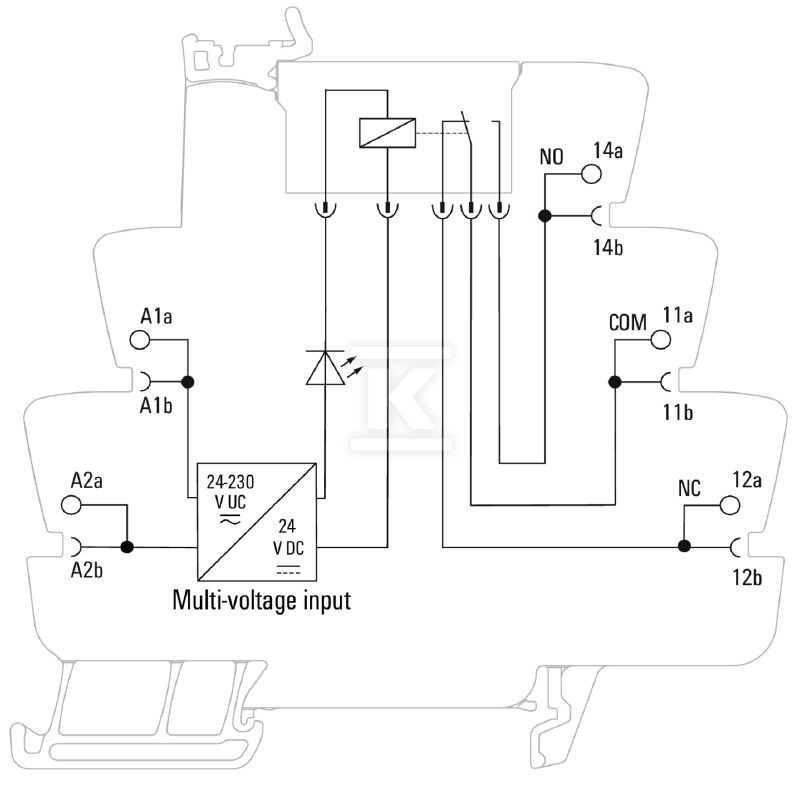 Moduł przekaźnikowy, 24...230 V UC ±10 - 2663020000