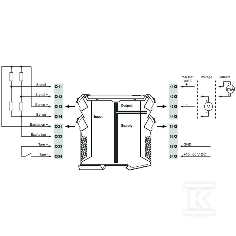 Konwerter sygnału / separator, Wejście - 2456820000
