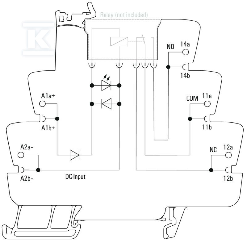 Podstawa przekaźnika, IP20, 12 V DC ±20 - 2618930000
