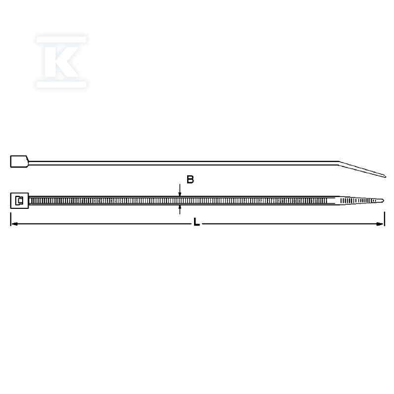 Opaska kablowa, Szerokość: 7.5 mm, 220 - 1059240000