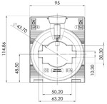 Przekładnik prądowy, zamknięty przekładnik prądowy, CMA-61-1500-5A-5VA-1