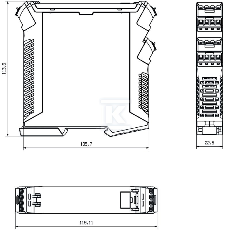 Konwerter sygnału / separator, Wejście - 7760054306
