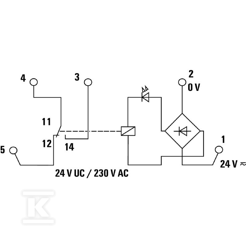 Moduł przekaźnikowy, 24 V UC ±10 %, - 8390590000