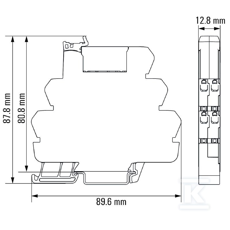 Podstawa przekaźnika, IP20, 60 V UC ±10 - 2681000000