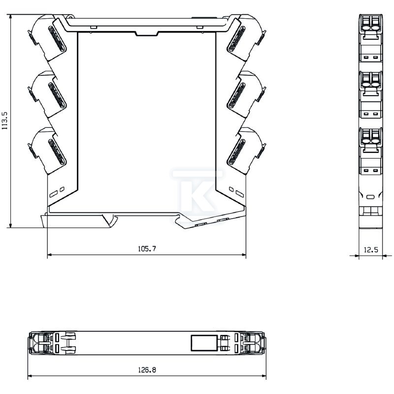 Konwerter sygnału / separator, Wejście - 2514650000