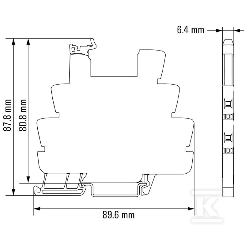 Podstawa przekaźnika, IP20, 5 V DC ±20 - 1123220000