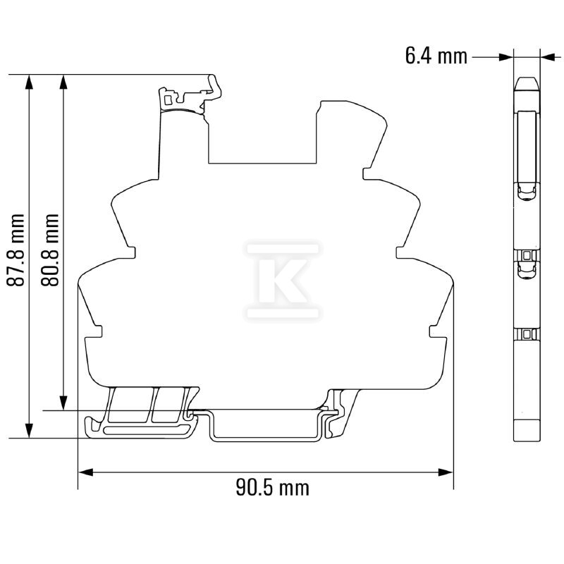 Podstawa przekaźnika, IP20, 12 V DC ±20 - 1123350000