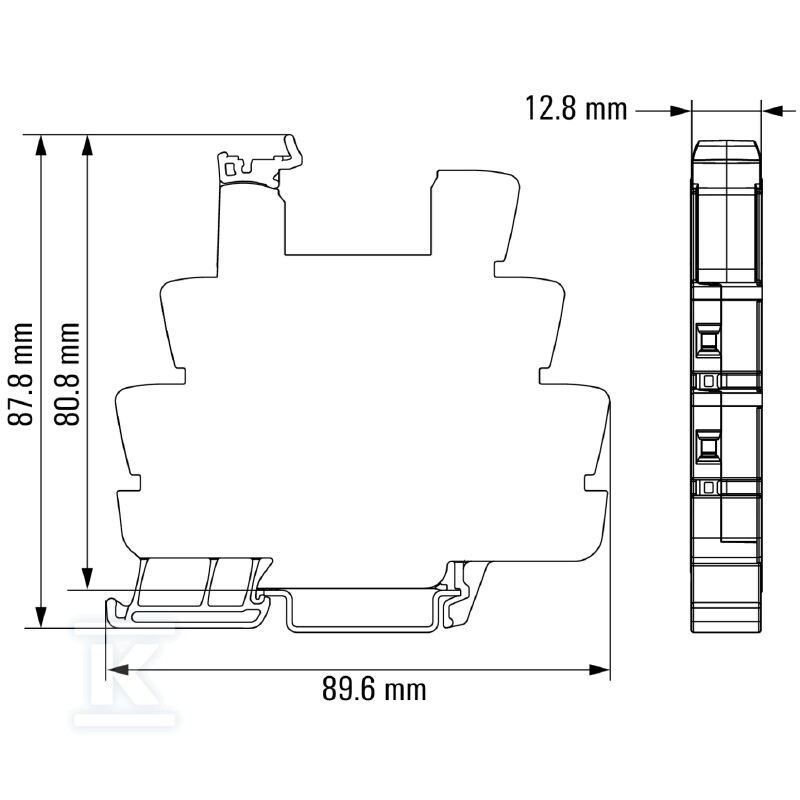 Podstawa przekaźnika, IP20, 48 V UC ±10 - 1124000000