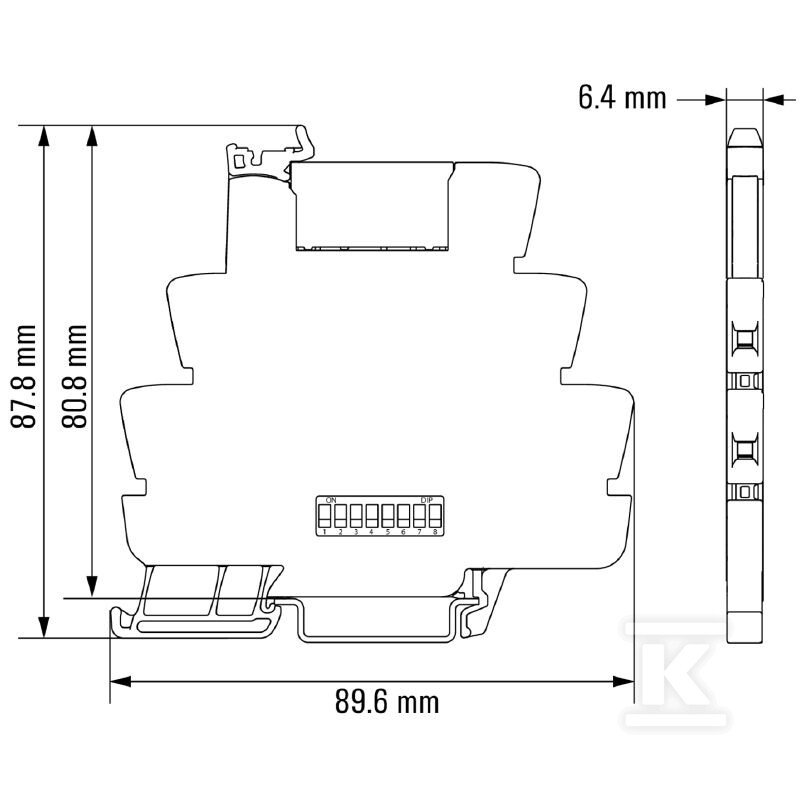 Podstawa przekaźnika, IP20, 24 V DC ±20 - 2639720000