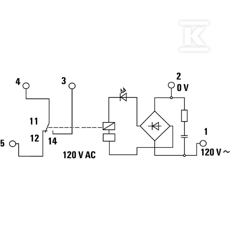 Moduł przekaźnikowy, 120 V AC -15 % / - 8420880000