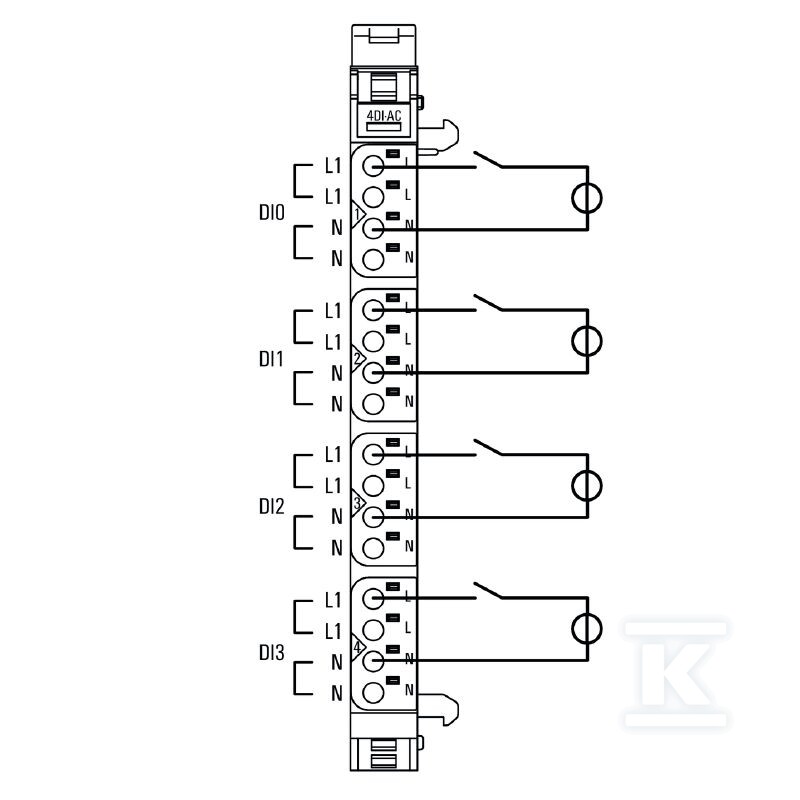 Moduł wejściowy cyfrowy (I/O), Moduł - 1550070000