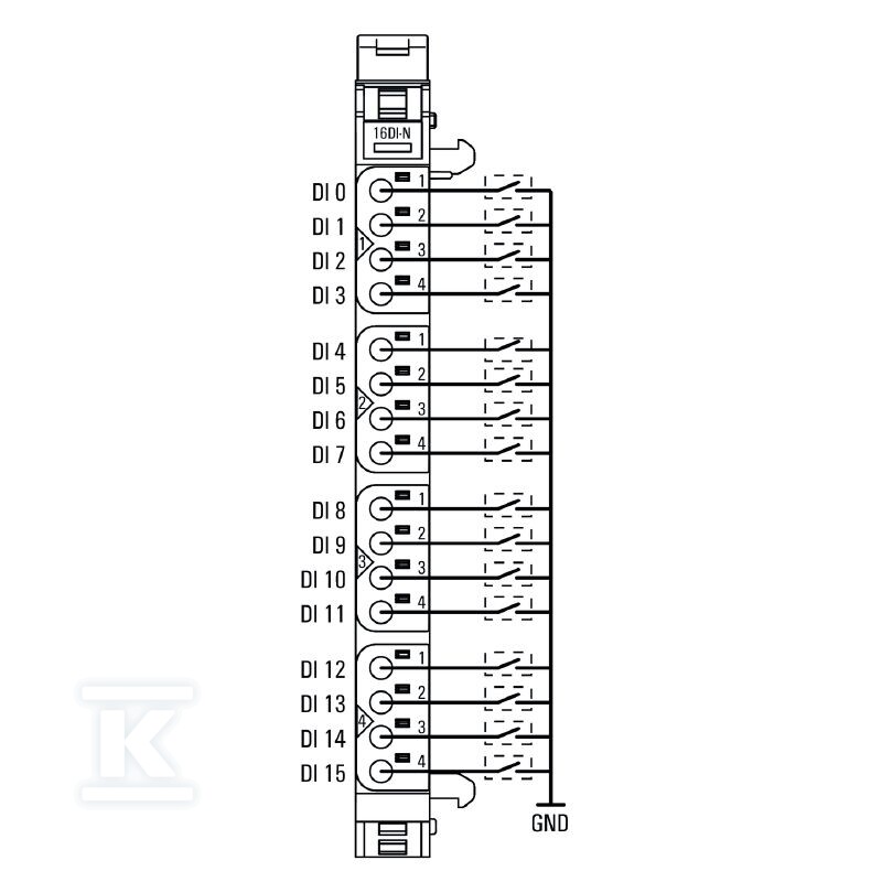 Moduł wejściowy cyfrowy (I/O), Moduł - 1315390000
