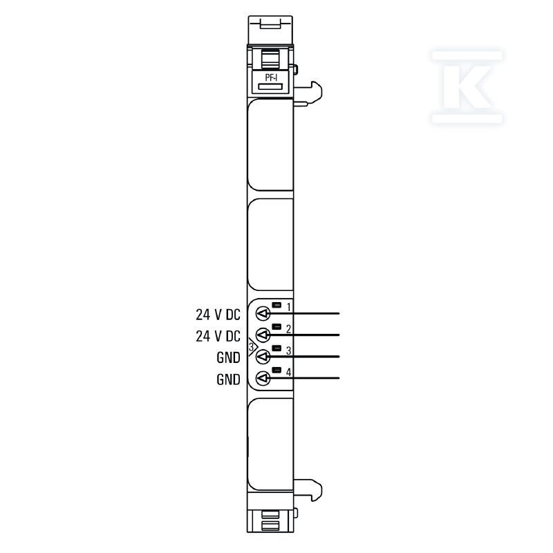Moduł doprowadzenia mocy (I/O), Moduł - 1334710000