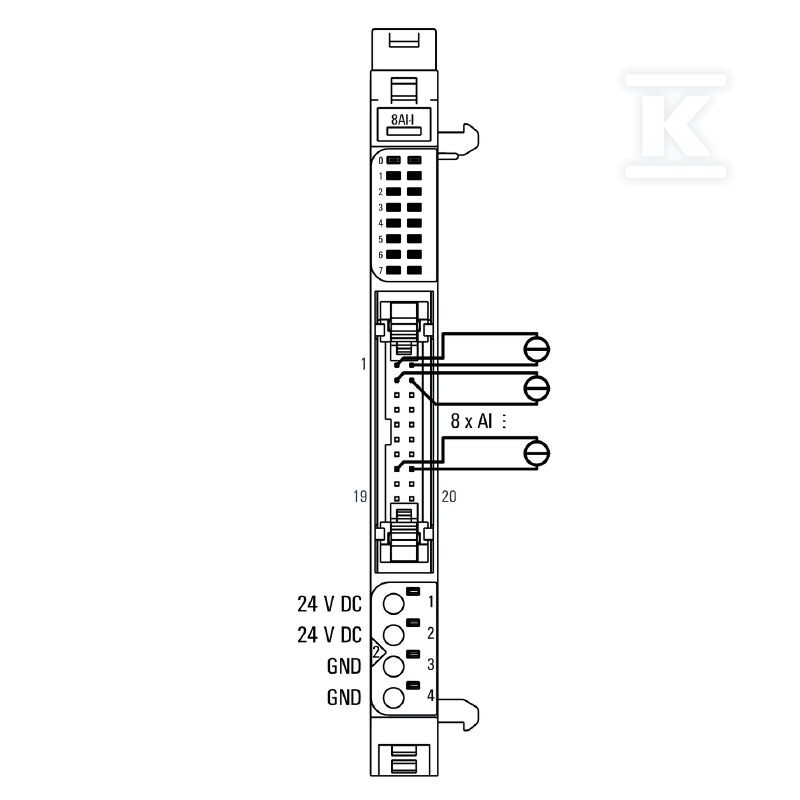 Moduł wejściowy analogowy (I/O), Moduł - 1315670000