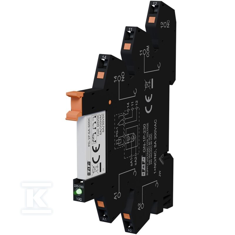 Komplet gniazdo GN-1P-230 + przekaźnik - DTA883