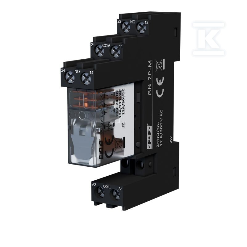 Komplet gniazdo przekaźnikowe GN-2P-M + - DTA888