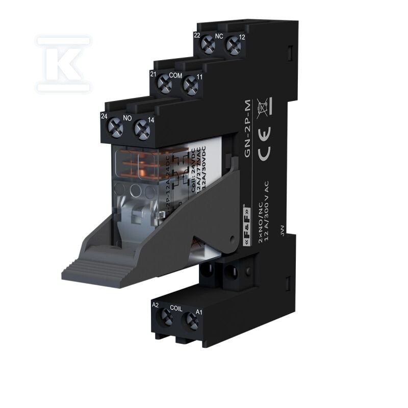 Komplet gniazdo przekaźnikowe GN-2P-M + - DTA882