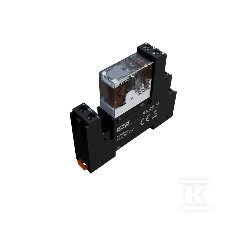 Komplet gniazdo przekaźnikowe GN-2P-M + - DTA888
