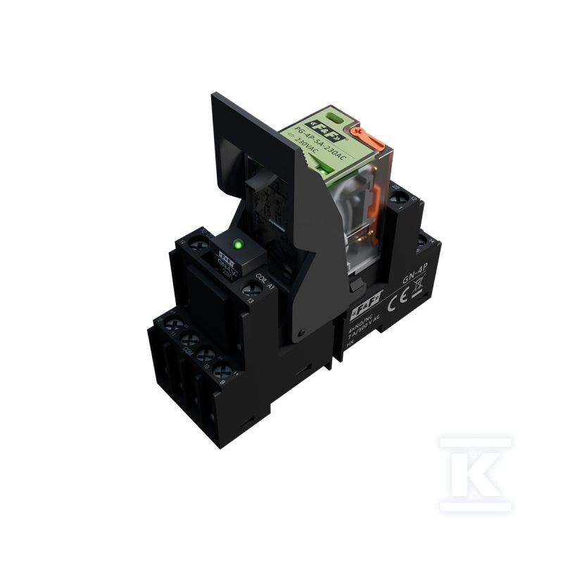 Komplet gniazdo przekaźnikowe GN-4P + - DTA890