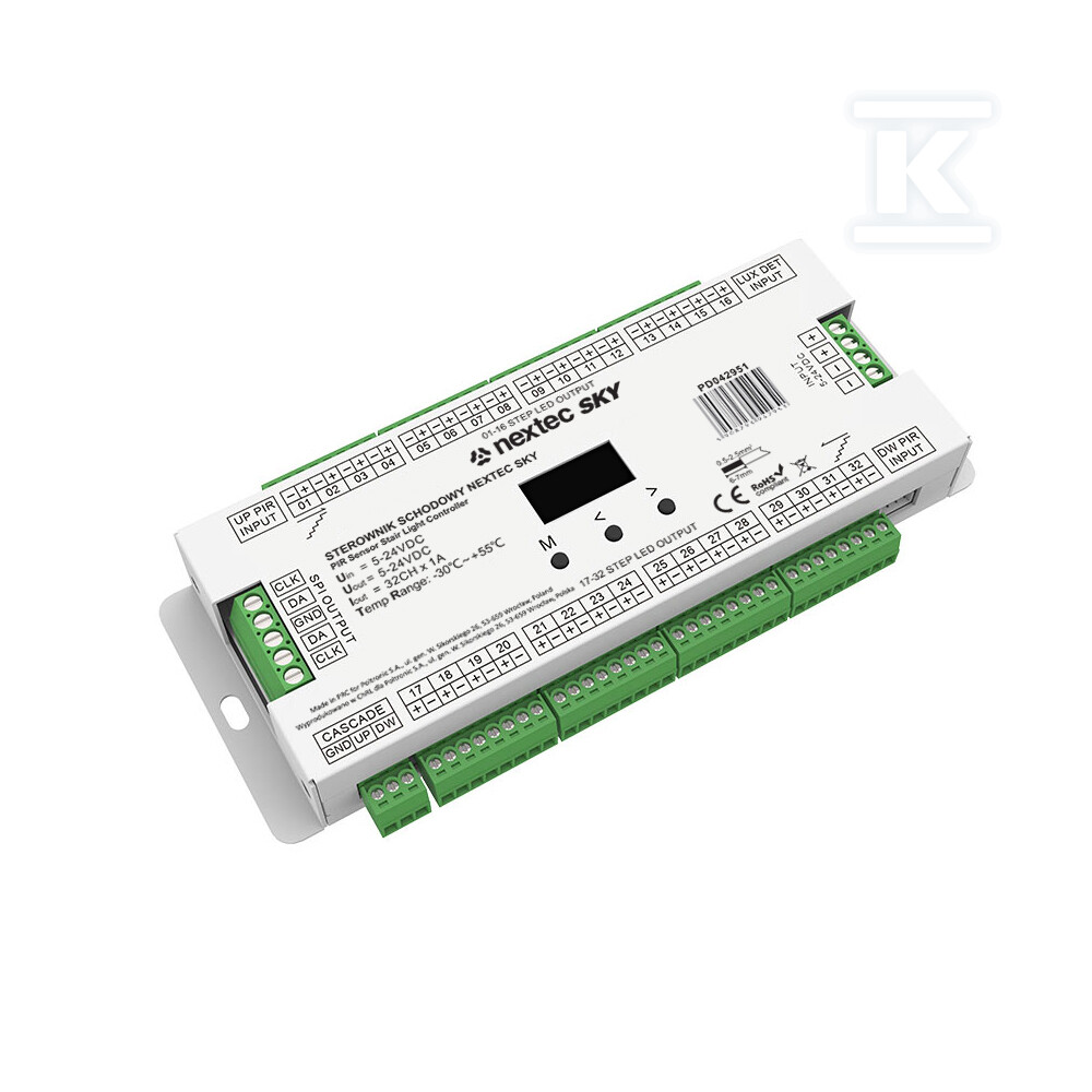 Sterownik schodowy Nextec Sky 32x1A - PD042951