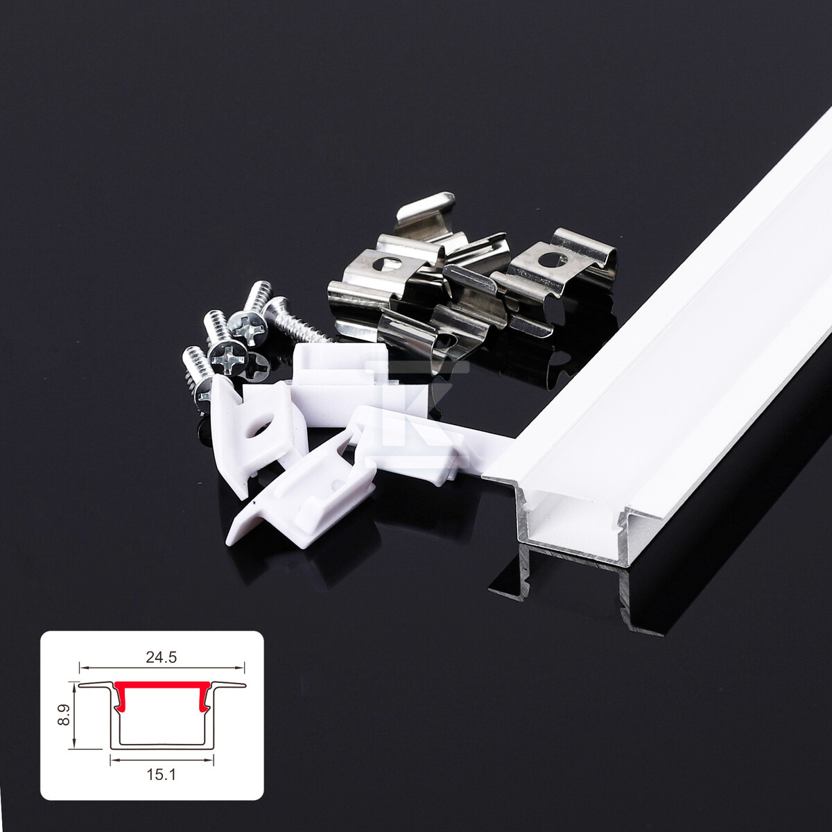 Profil LED Nextec podtynkowy Typ PTA + - PC048397