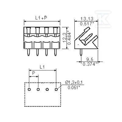 Złącze wtykowe do PCB (przyłącze - 1630270000