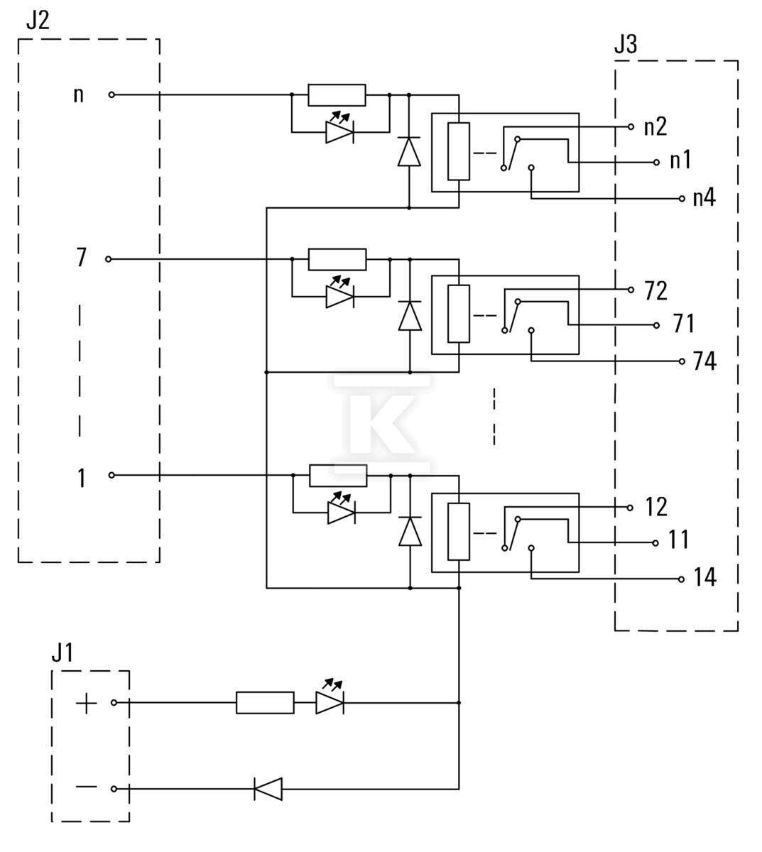 Moduł interfejsu z relais RSS LL3R 5.08 - 1456620000