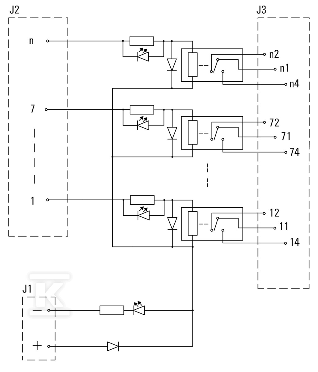Moduł interfejsu z relais RSS LL3R 5.08 - 1456650000