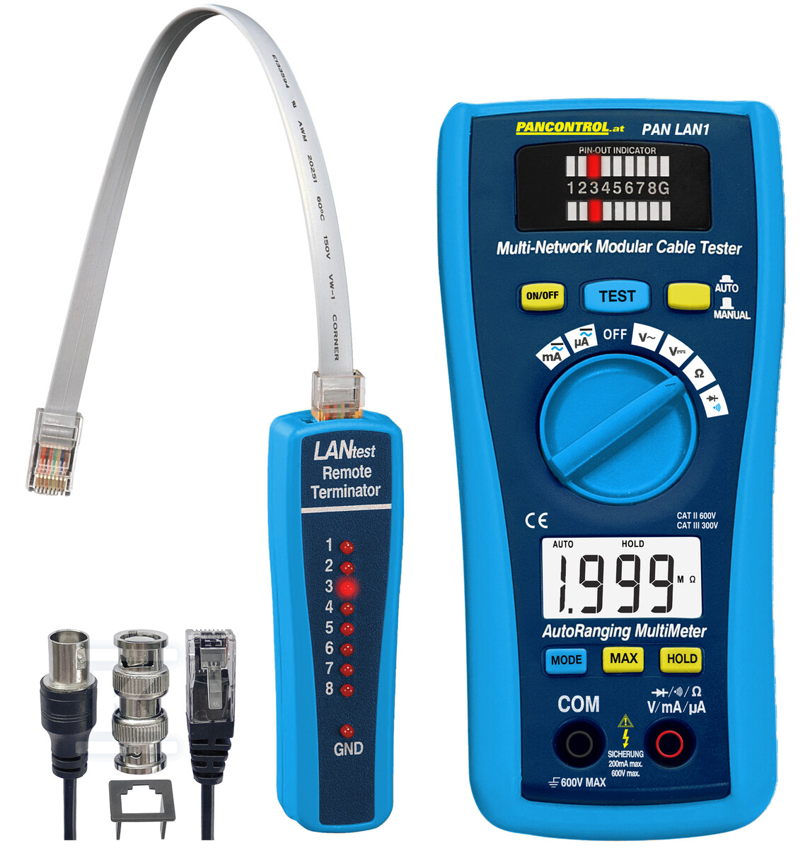 LAN-Tester + Digitalmultimeter CAT - PANLAN1