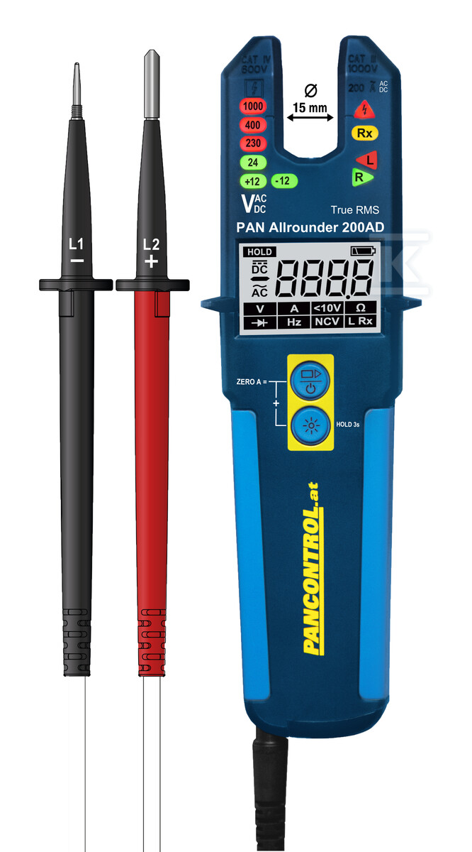 Tester struje / napona LED + LCD 2 - PANALLROUNDER200AD