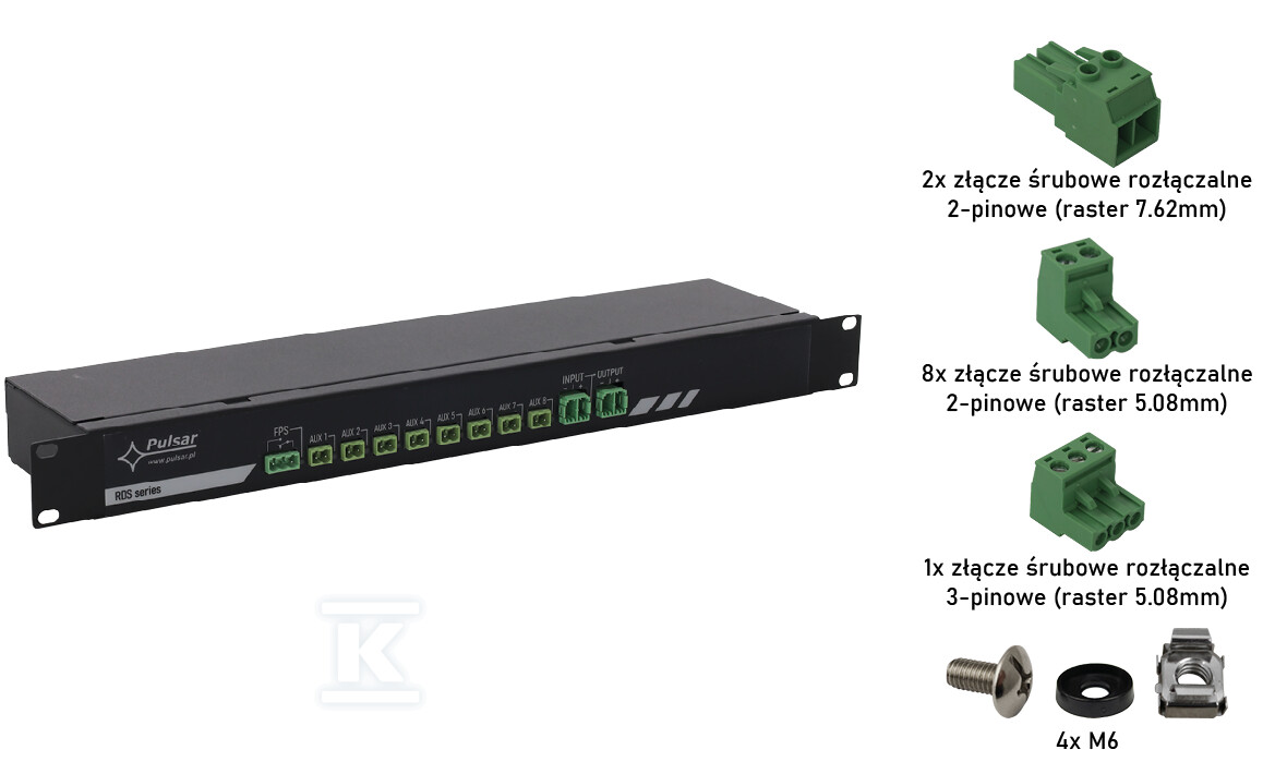 Moduł bezpiecznikowy 8 wyjść: 10-60V - RDS