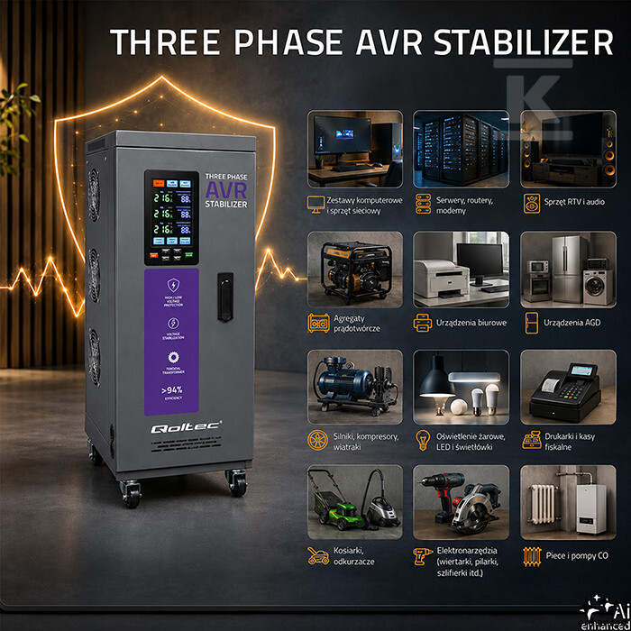 Trójfazowy stabilizator napięcia AVR - 51906