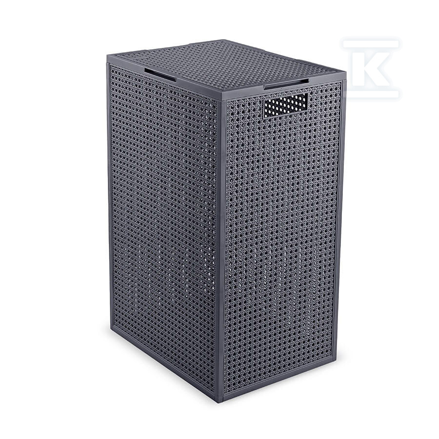 Kosz na bieliznę KAYA 60L ciemnoszary - CRV263999