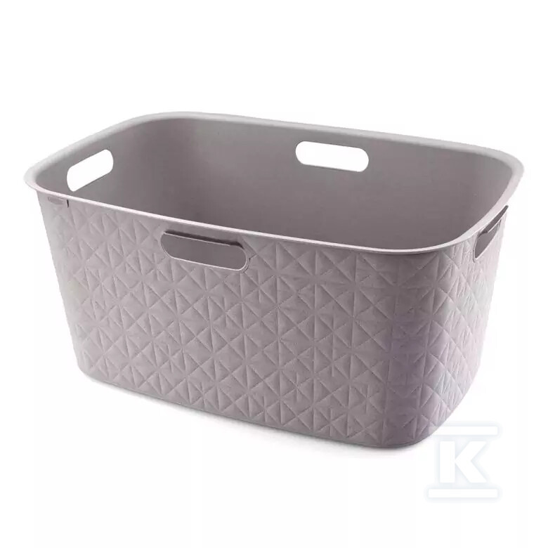 Kosz na pranie beżowy SOFTEX 45L - CRV258704