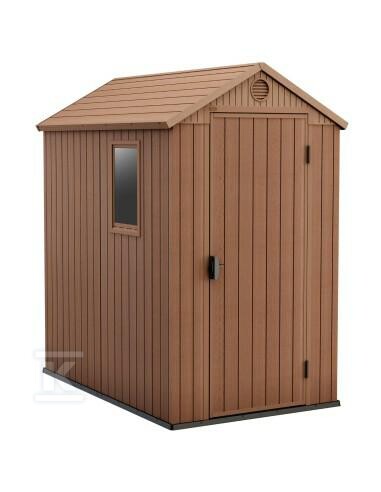 Domek narzędziowy DARWIN 4x6 brąz 125,8 - CRV246949