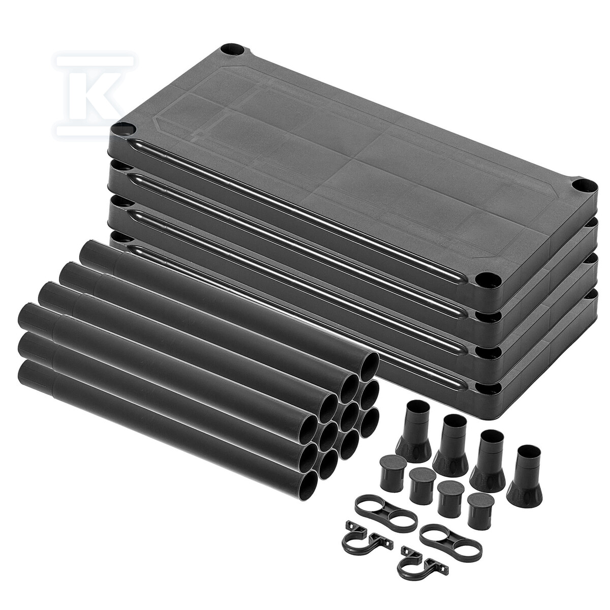 Regał plastikowy 5 półek 75 x 32 x 176 - CRV241074
