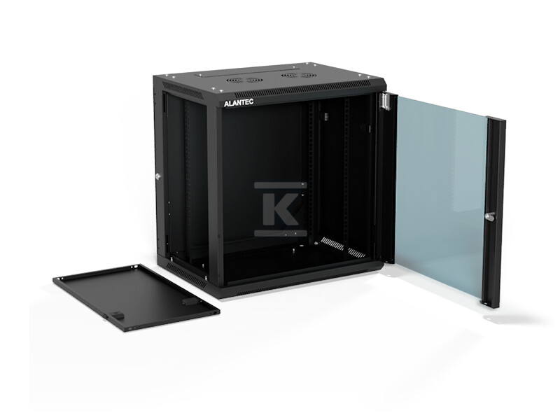 Szafa wisząca 19" 12U 600x450, (opcja - SW-12U-600-450-01-CA