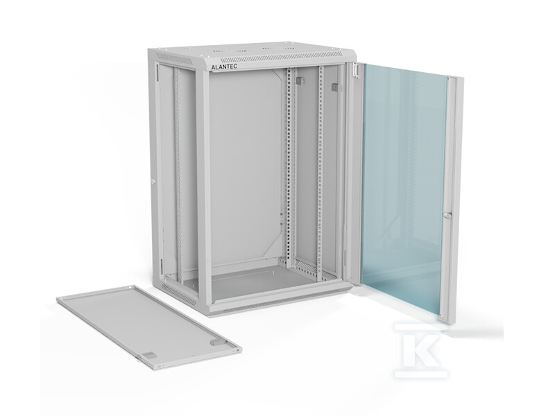 Szafa wisząca 19" 18U 600x450, (opcja - SW-18U-600-450-01-SA