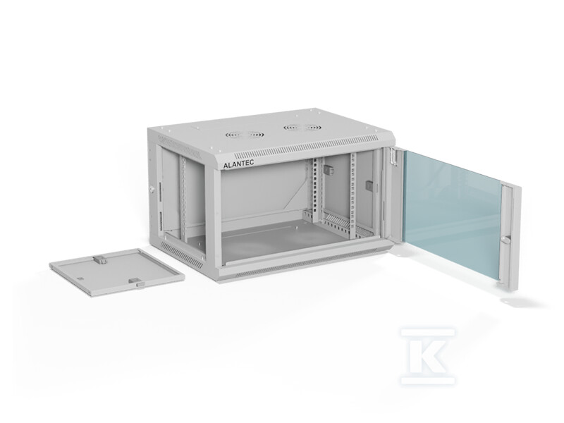 Szafa wisząca 19" 6U 600x450, (opcja - SW-6U-600-450-01-SF