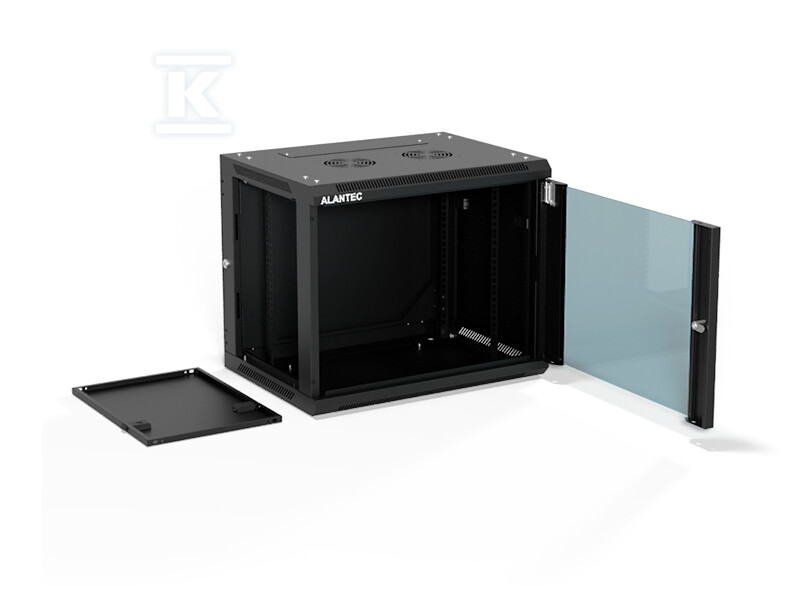 Szafa wisząca 19" 9U 600x450, (opcja - SW-9U-600-450-01-CF