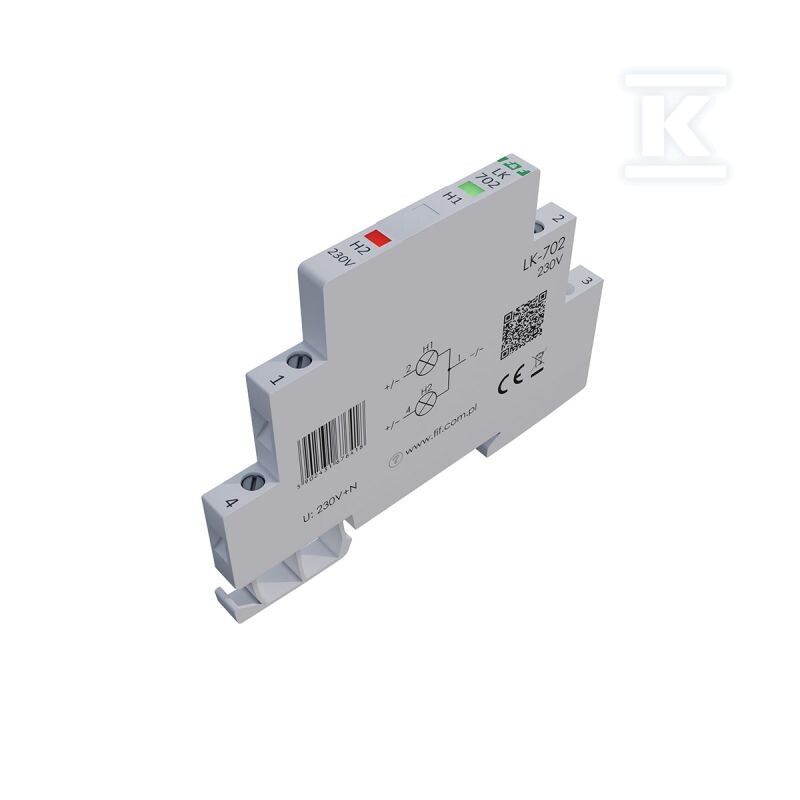 Контрольна лампа живлення 1/3S 2xLED - LK-702