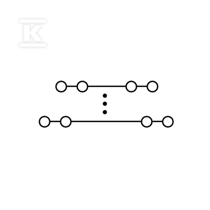 Zacisk rozdzielacza krosowego, PUSH IN, - 1267890000
