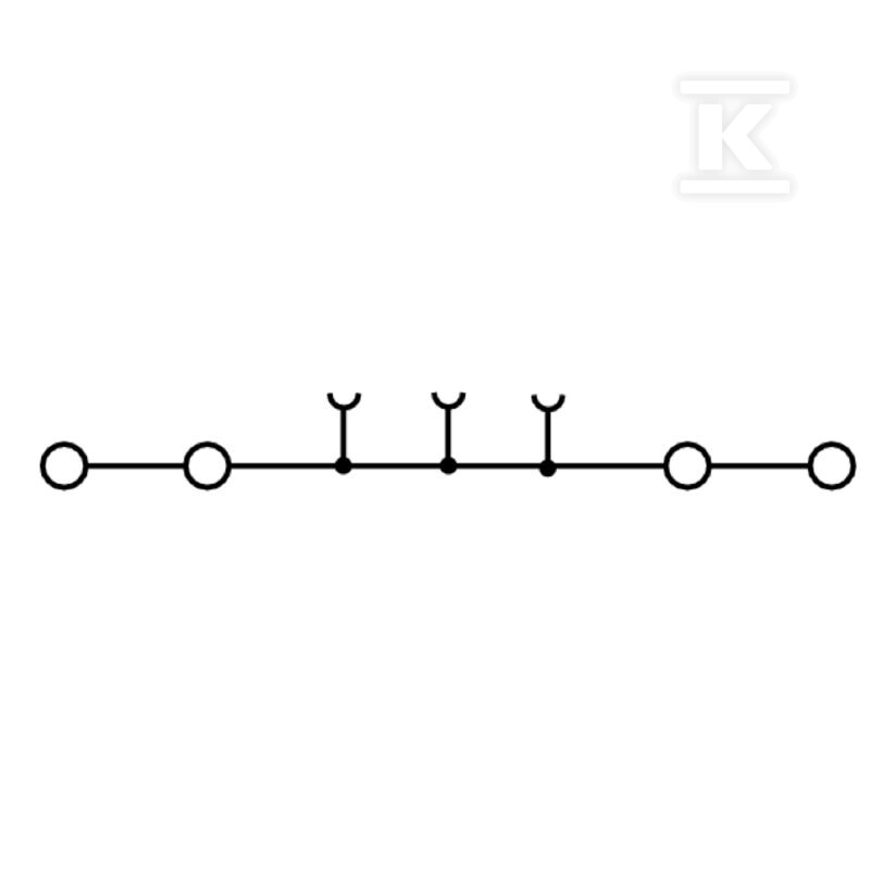 Клемник прохідний ZDU 2.5/4AN - 1608570000