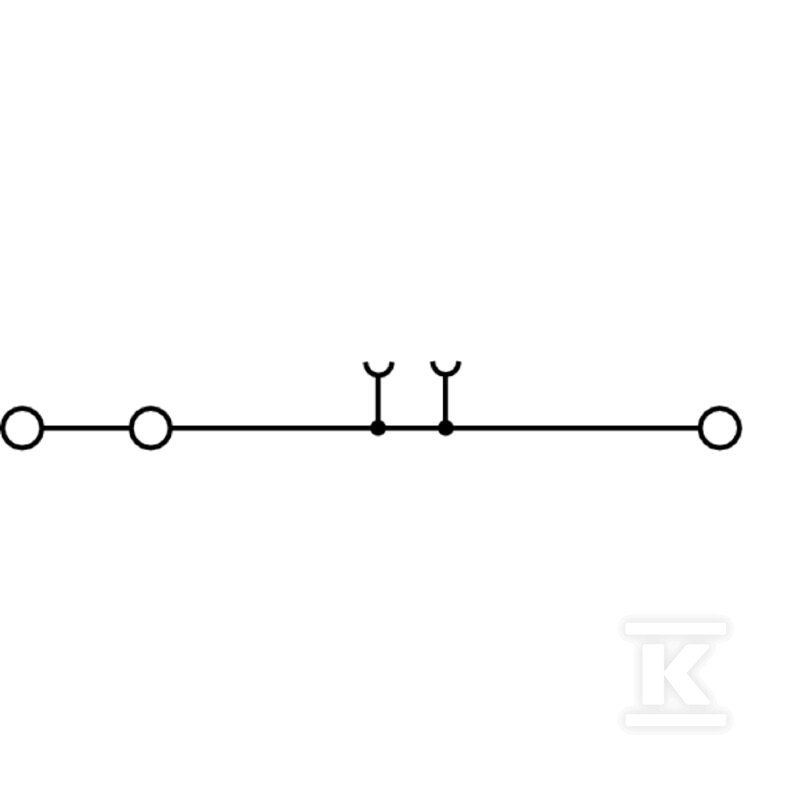 Bloco de terminal de passagem, conector - 1706010000