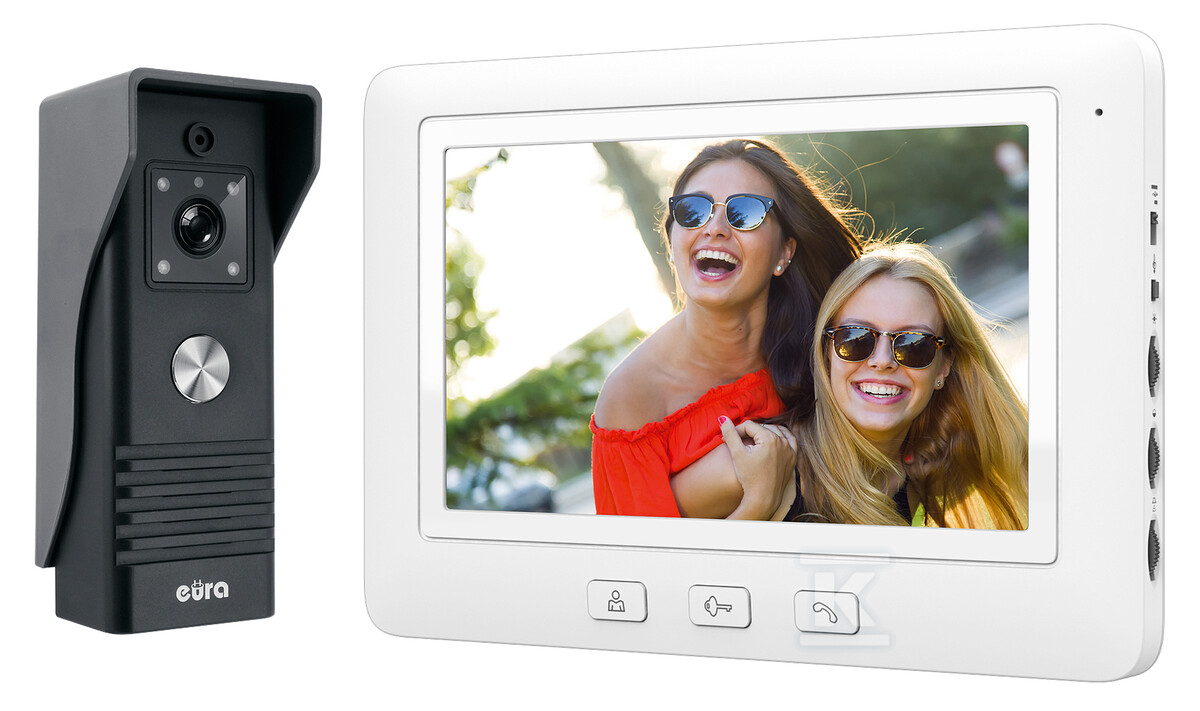 Відеодомофон EURA VDP-45A3 ALPHA білого - A31A145
