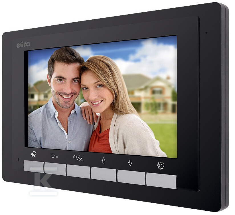 Wideodomofon "EURA" VDP-61A5/P BLACK - A51A167